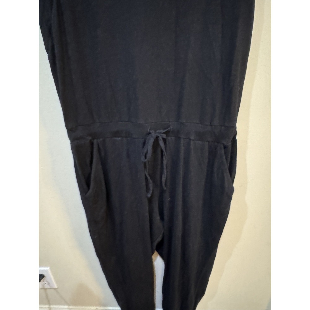 Pact Black Organic Cotton All Day Easy Boho Resort Overall Jumpsuit Size Large - Picture 4 of 9